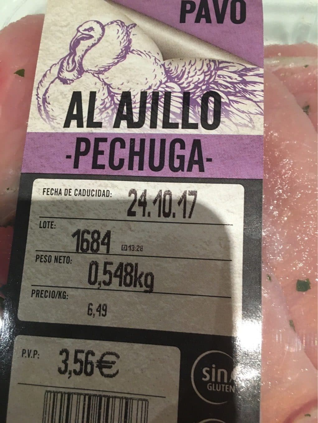 Lidl Al ajilli pavo packshot