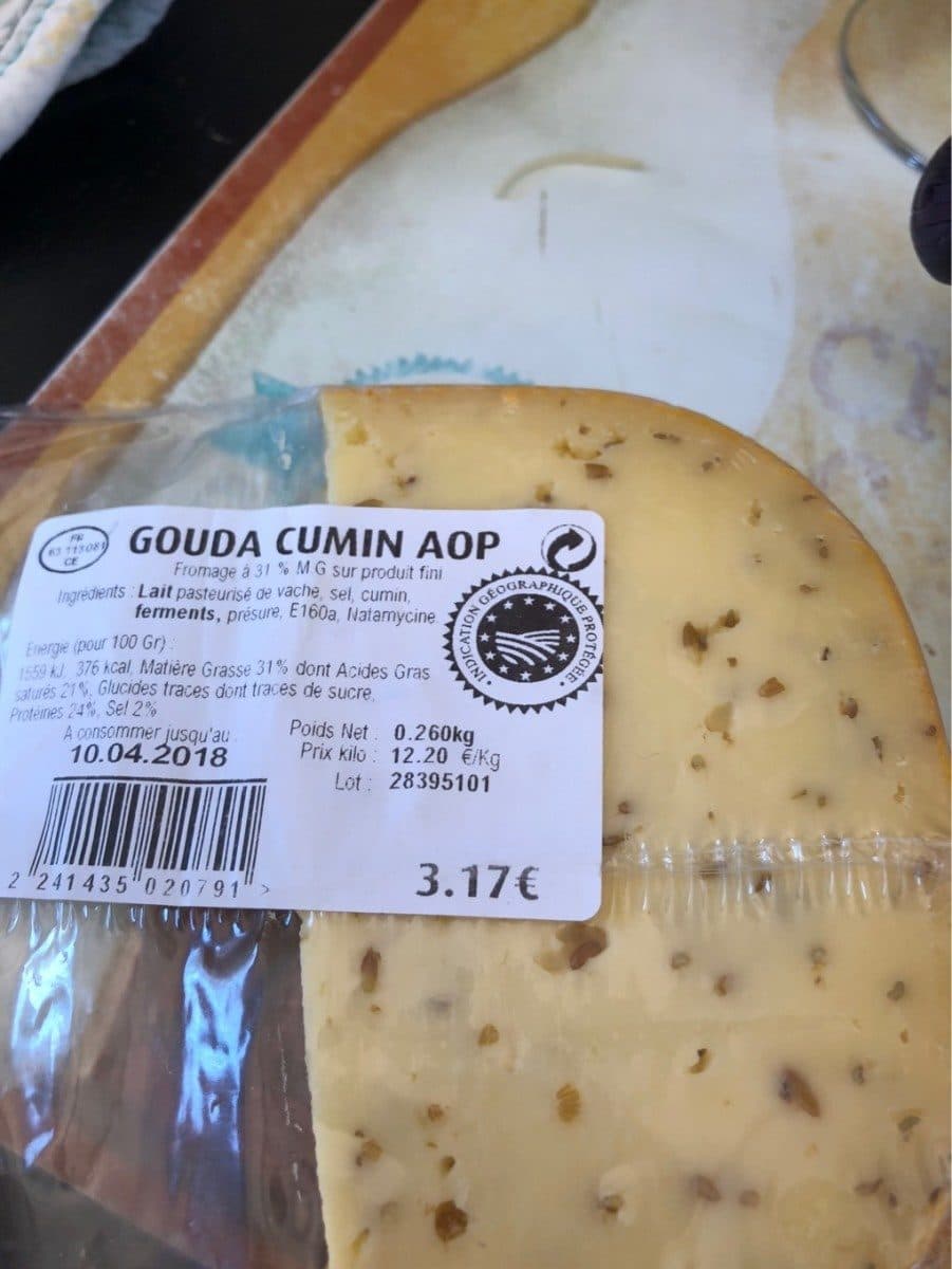 Open Food Facts Gouda cumin aop packshot