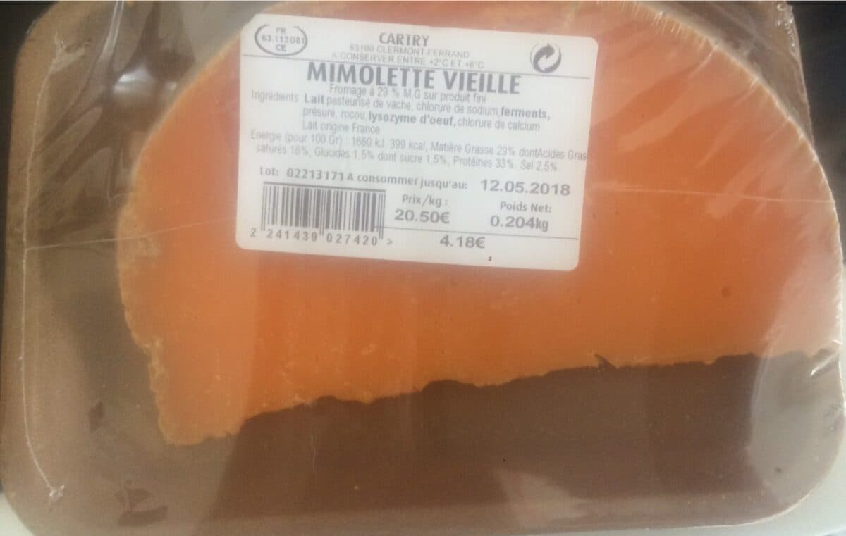 Open Food Facts Mimolette vieille packshot