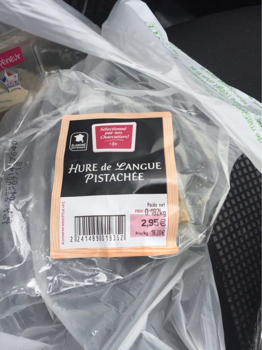 Open Food Facts Hure de langue pistachè packshot