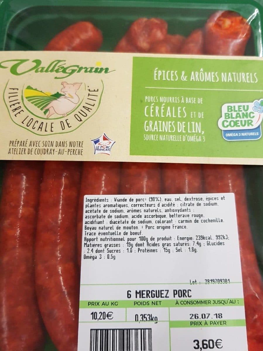 Open Food Facts Merguez porc packshot