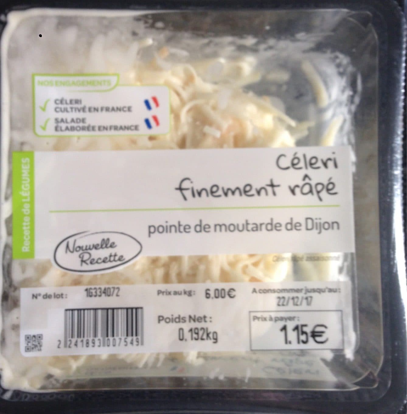 Mix Buffet Celeri rapé packshot