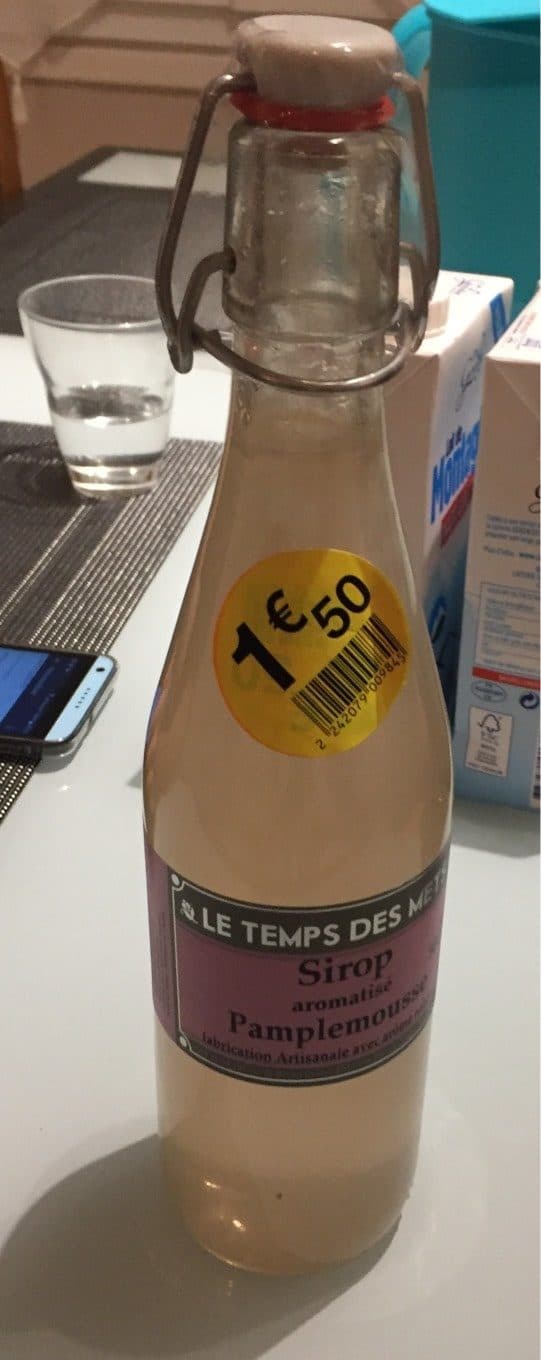Le Temps Des Mets Sirop aromatisé pamplemousse packshot
