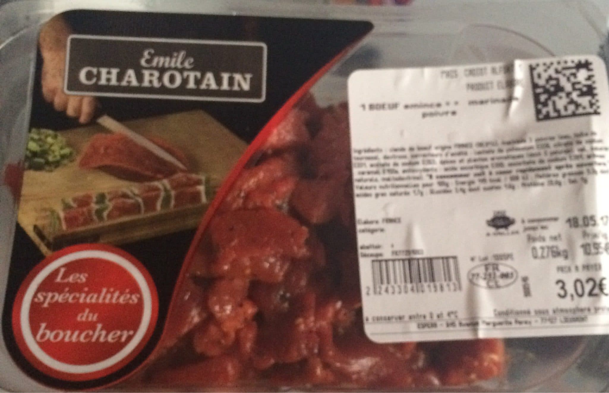 Emile Charotain Emincé de boeuf marinade packshot