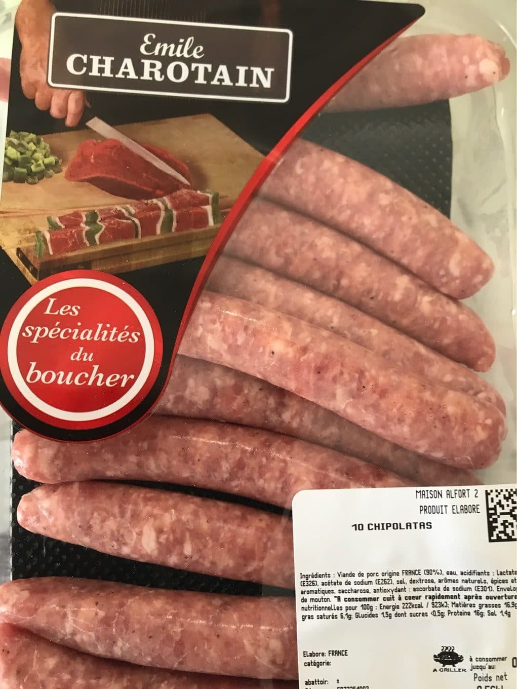 Emile Charotain Chipolatas packshot