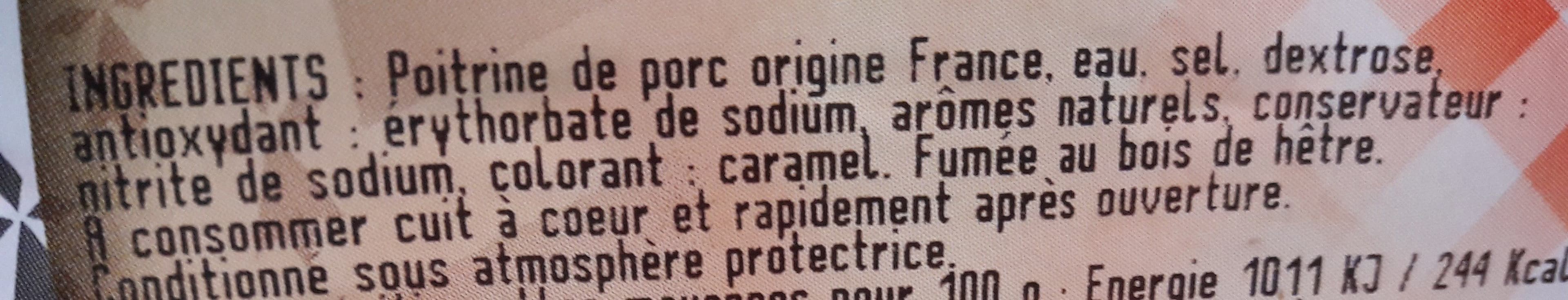 Open Food Facts Lardons fumés supérieurs packshot