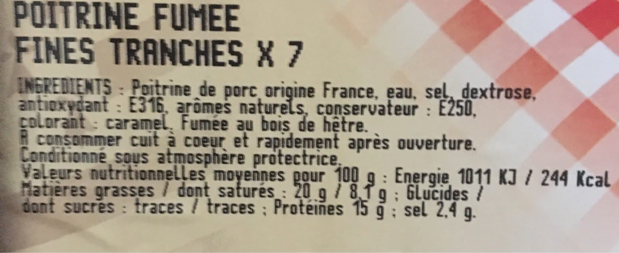 Charcuterie Du Blavet Poitrine fumee finne tranche x7 packshot