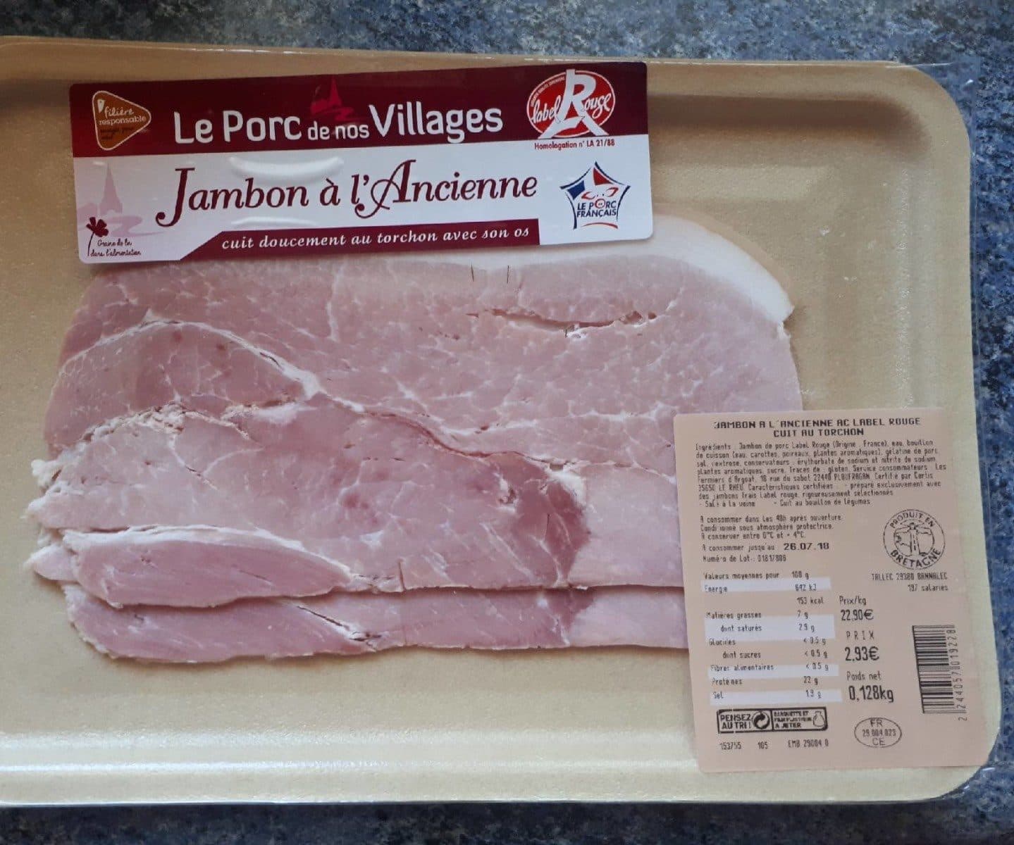 Open Food Facts Jambon à l'ancienne packshot