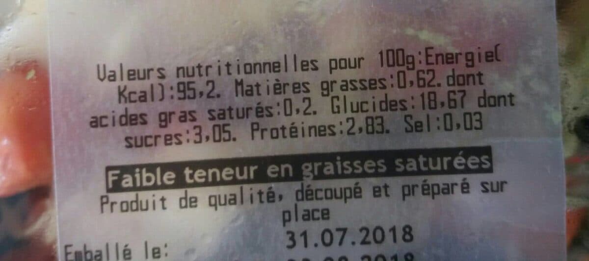 Open Food Facts Tartare avocat tomate packshot
