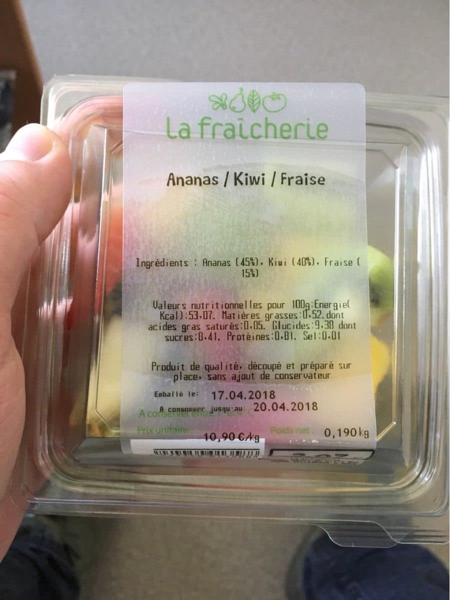 Open Food Facts Ananas/Kiwi/Fraise packshot