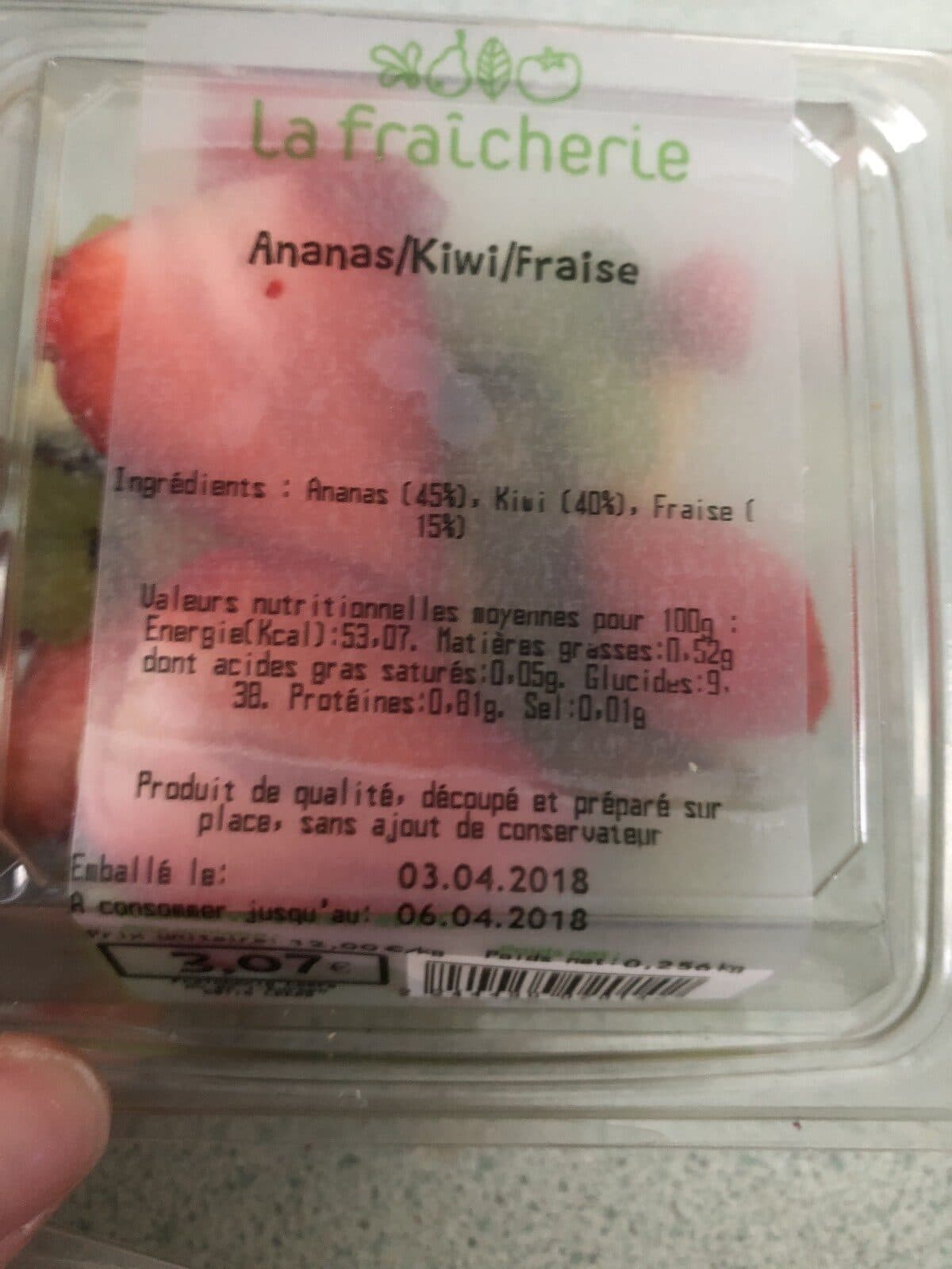 Open Food Facts Ananas kiwi fraise packshot