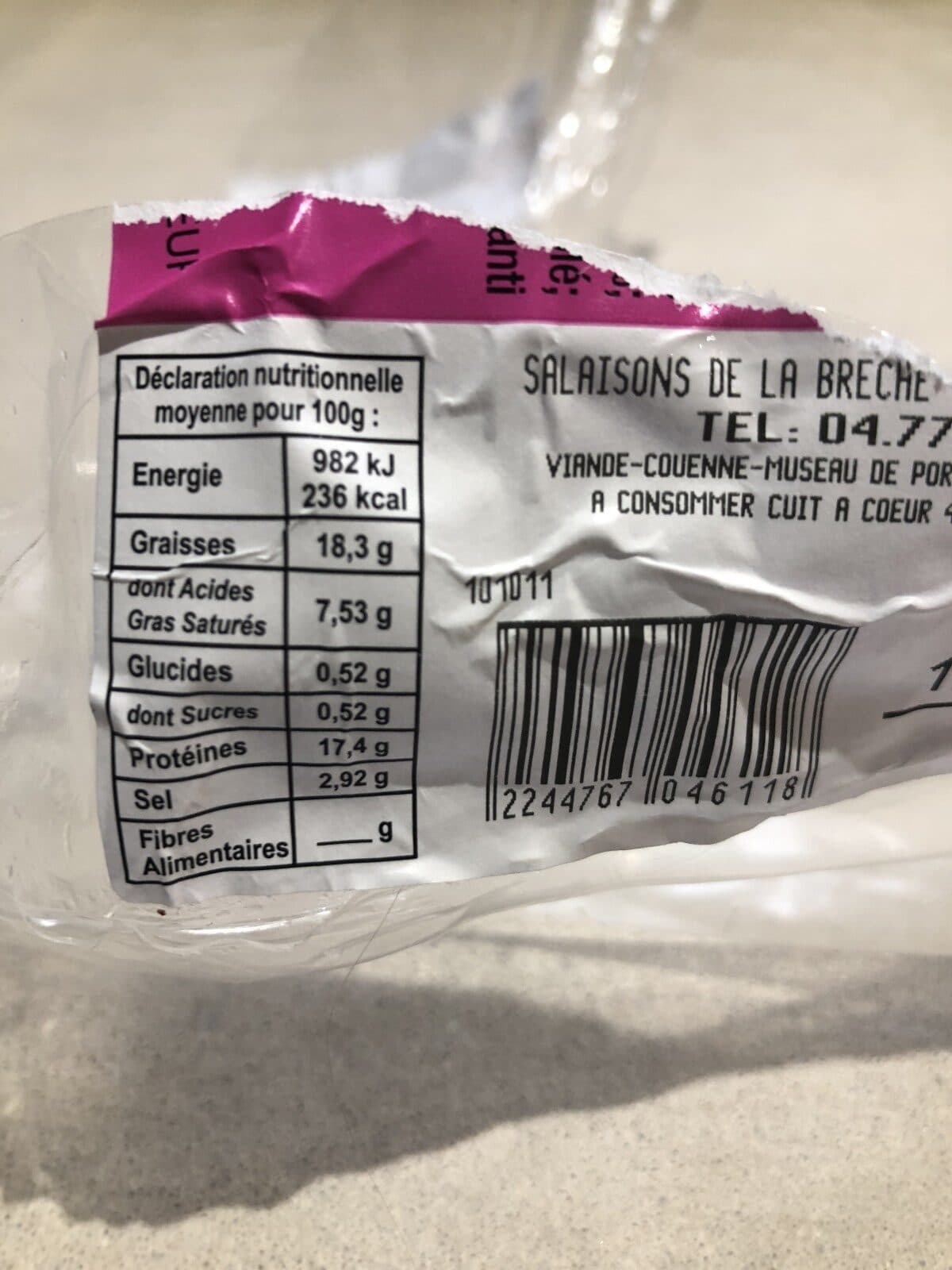 Open Food Facts Le brèchois packshot