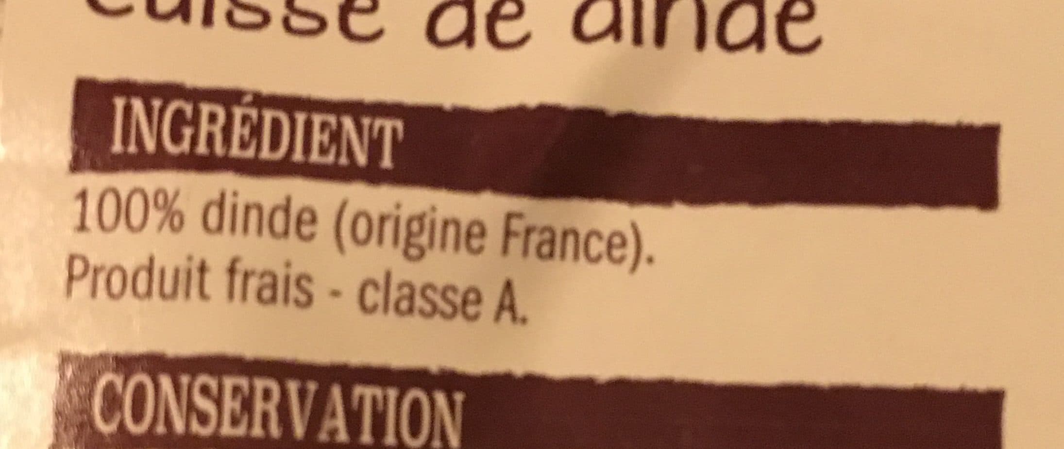 L’étal Du Volailler Cuisse de dinde packshot