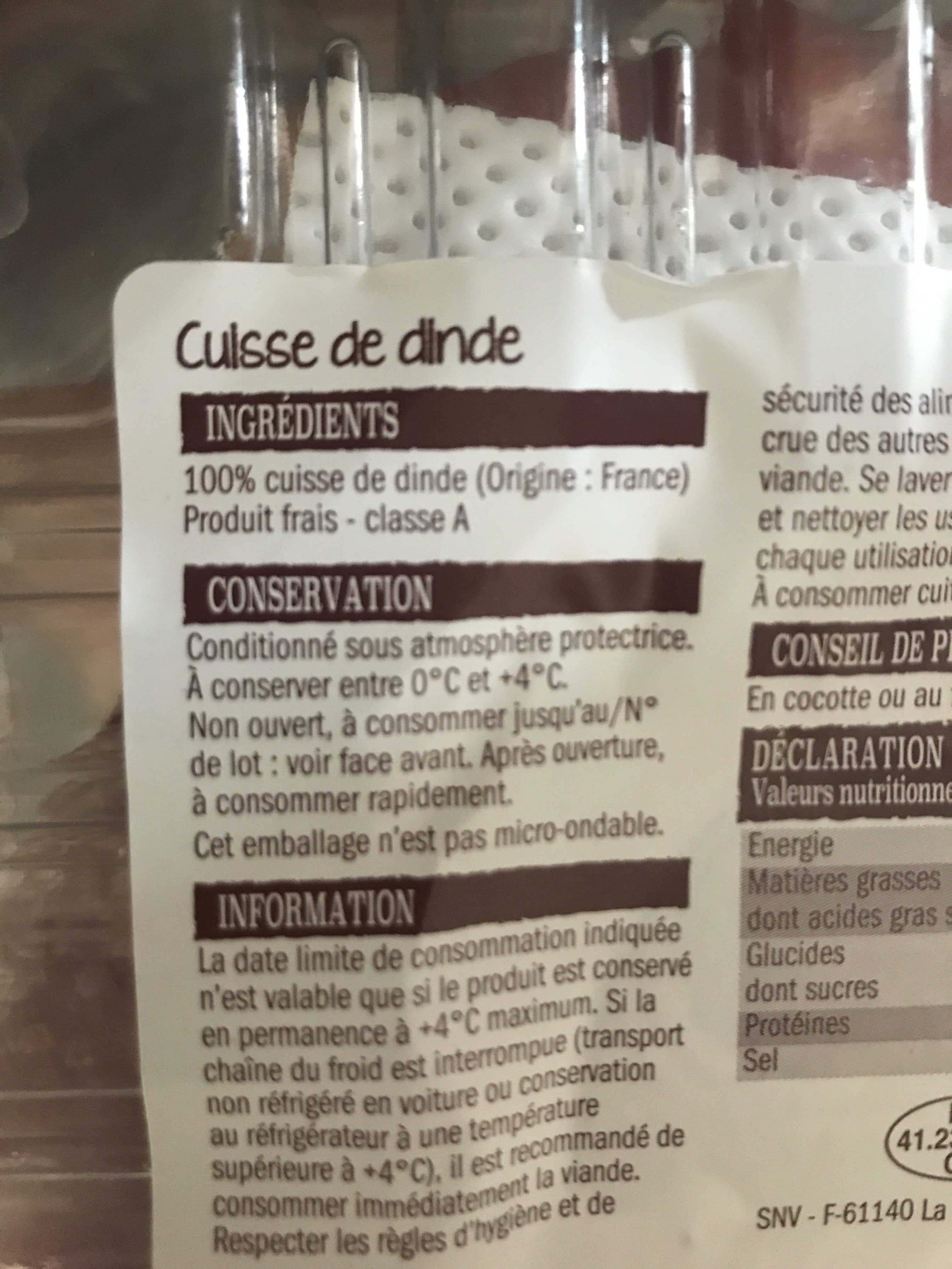 L'Etal du Volailler Cuisse de dinde packshot