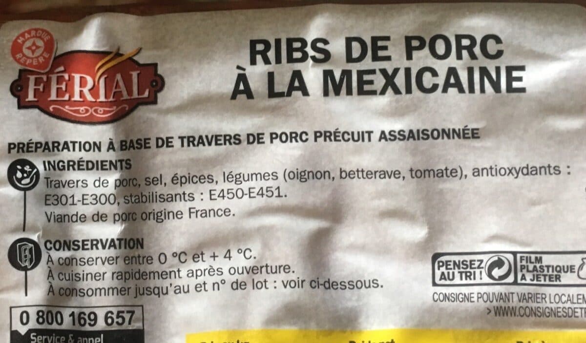 Férial Ribs de porc à la mexicaine packshot