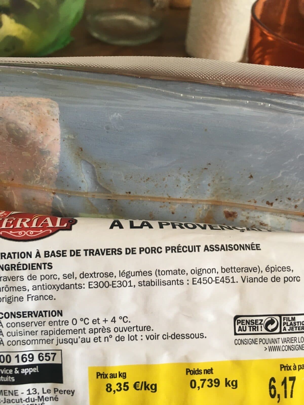 Férial Travers de porc packshot