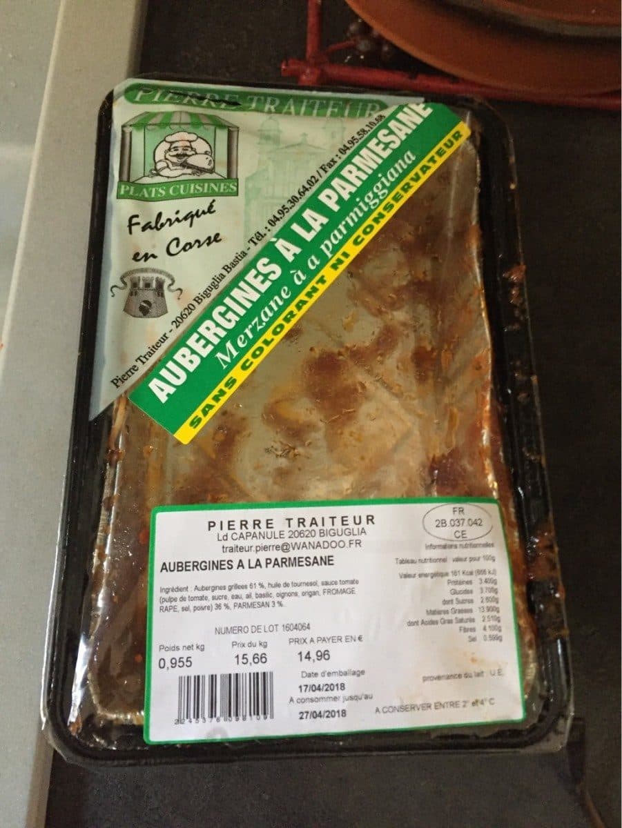 Open Food Facts Aubergine a la parmezane packshot