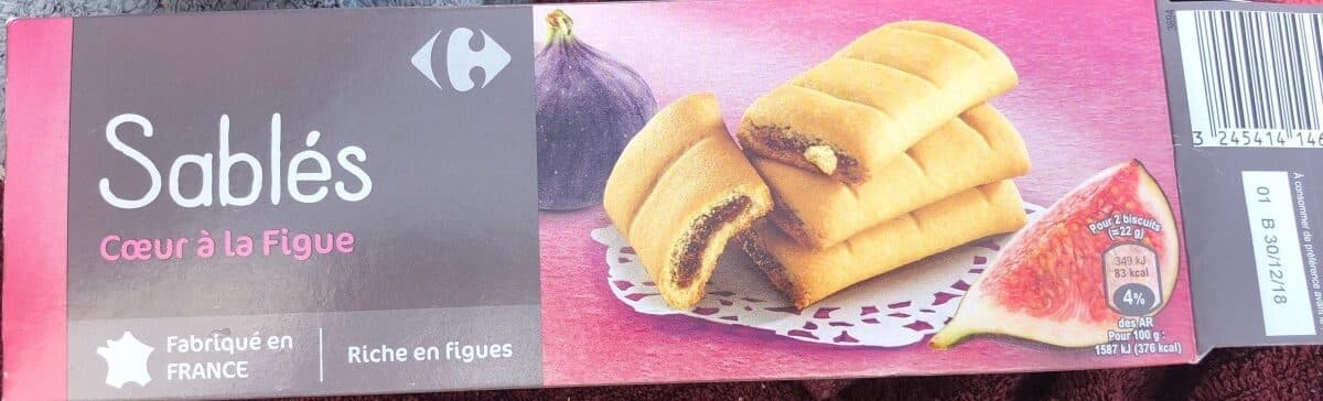 Open Food Facts Sablé coeur à la figue packshot