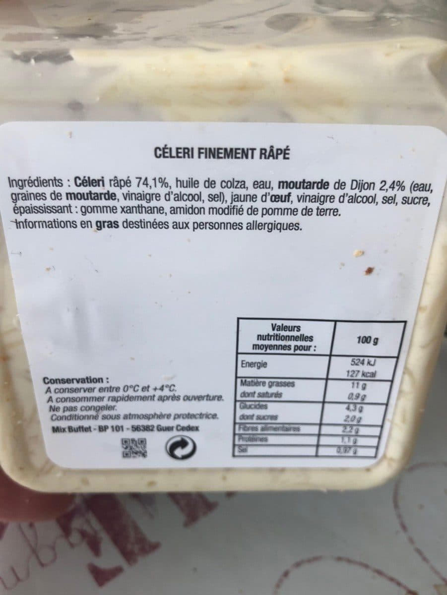 Open Food Facts Celeri finement rape packshot