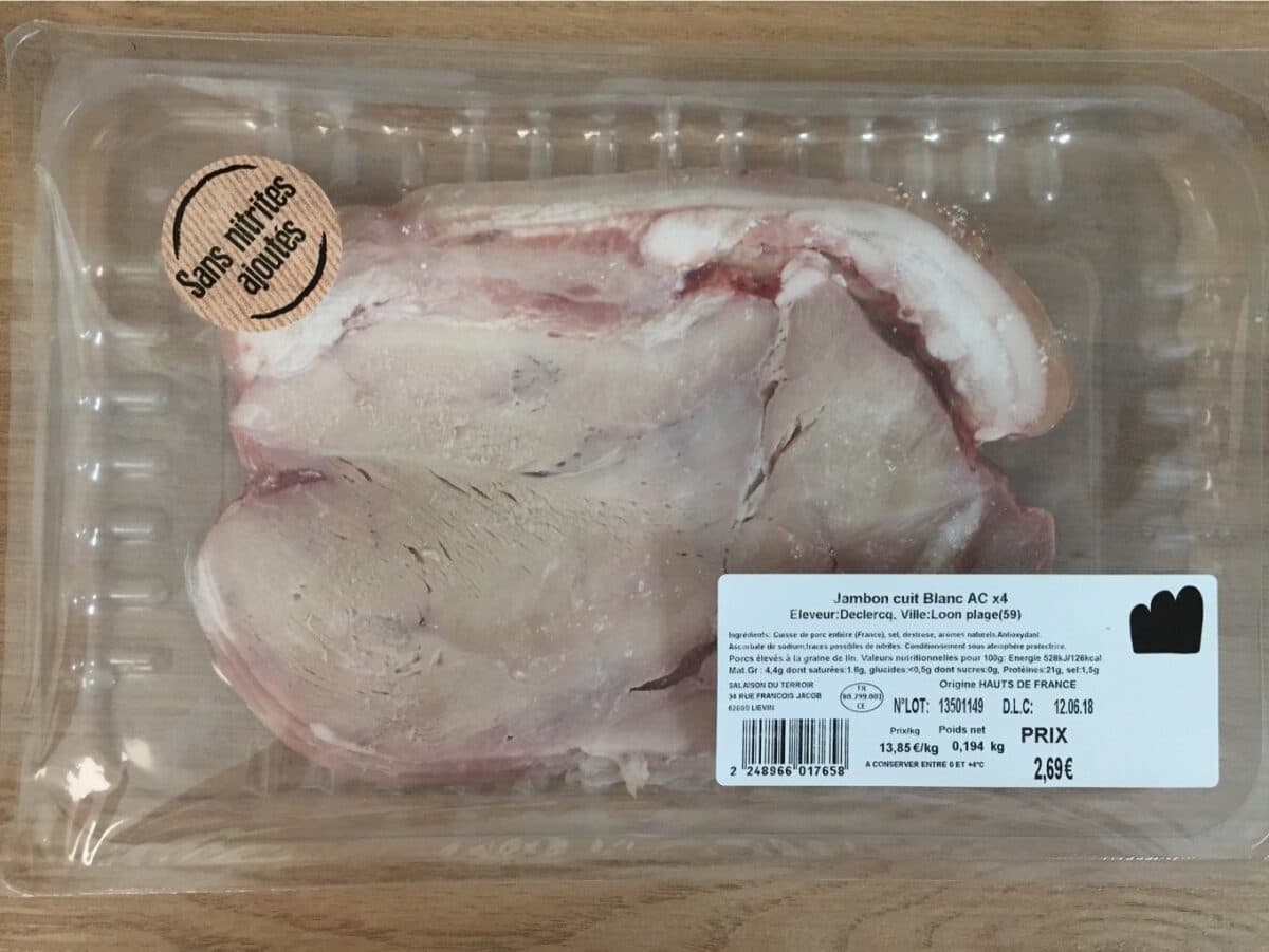 Open Food Facts Jambon cuit blanc AC packshot