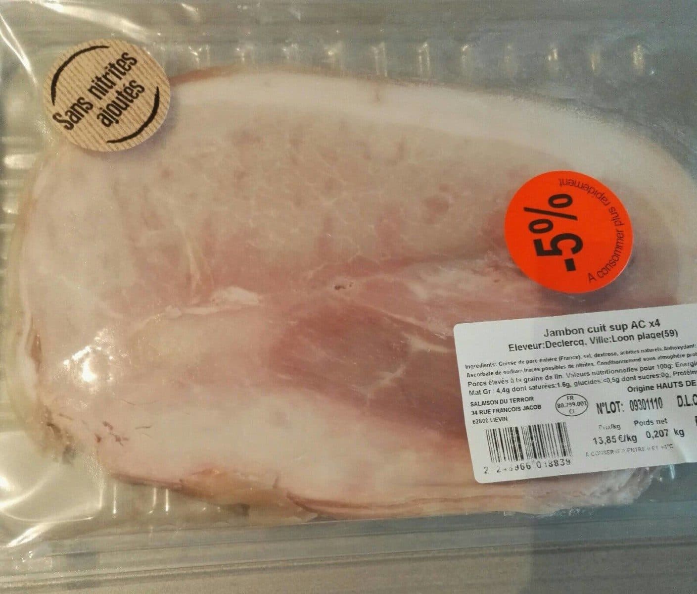Open Food Facts Jambon cuit sup AC packshot