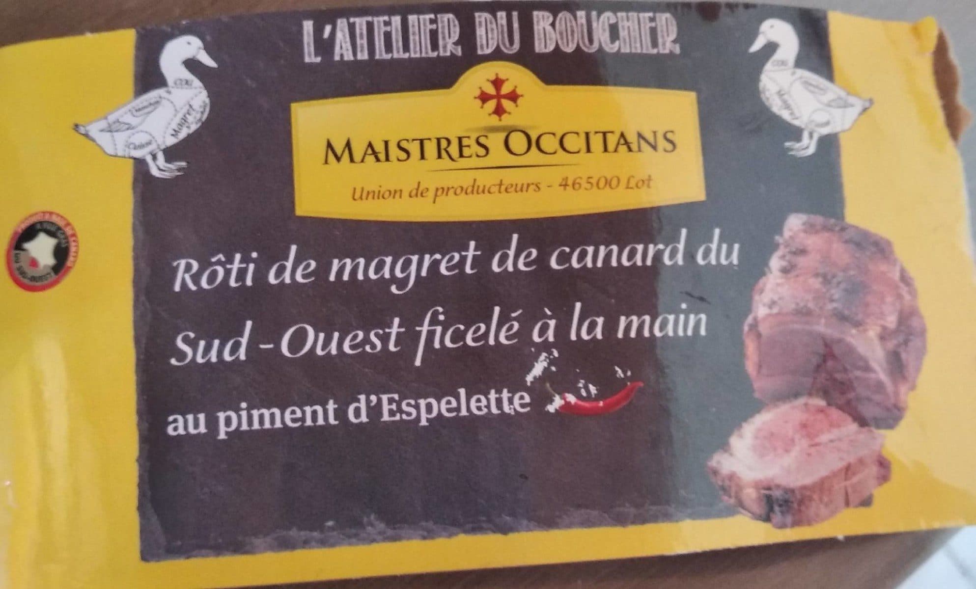 Open Food Facts Rôti de magret de canard du Sud ouest au piment d'Espelette packshot