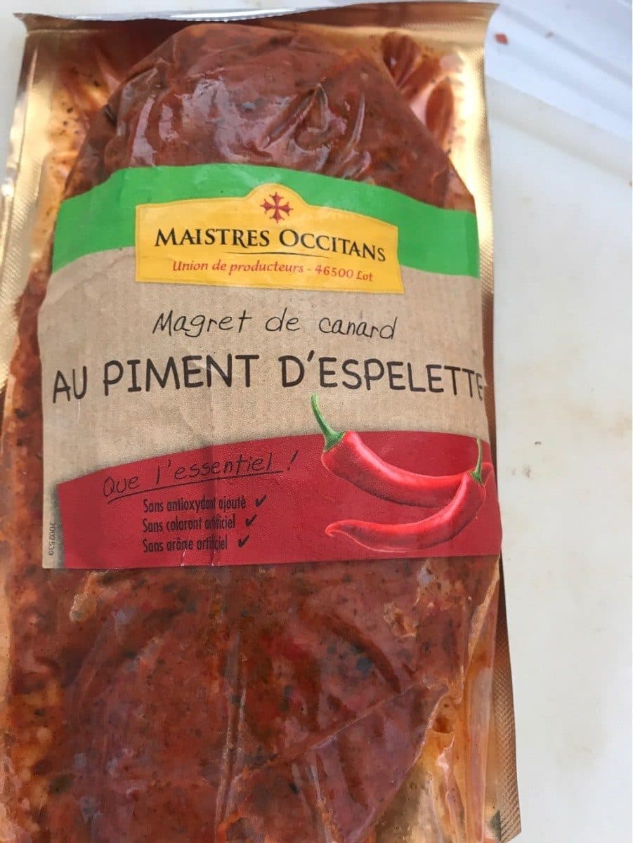 Open Food Facts Magret de canard au piment d'espelette packshot