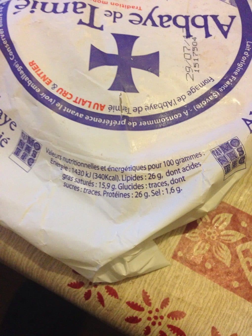 Abbaye de Tamié Fromage packshot