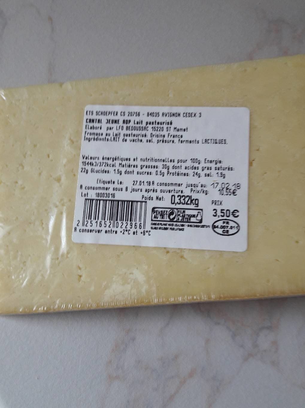 Schoepfer Cantal jeune packshot