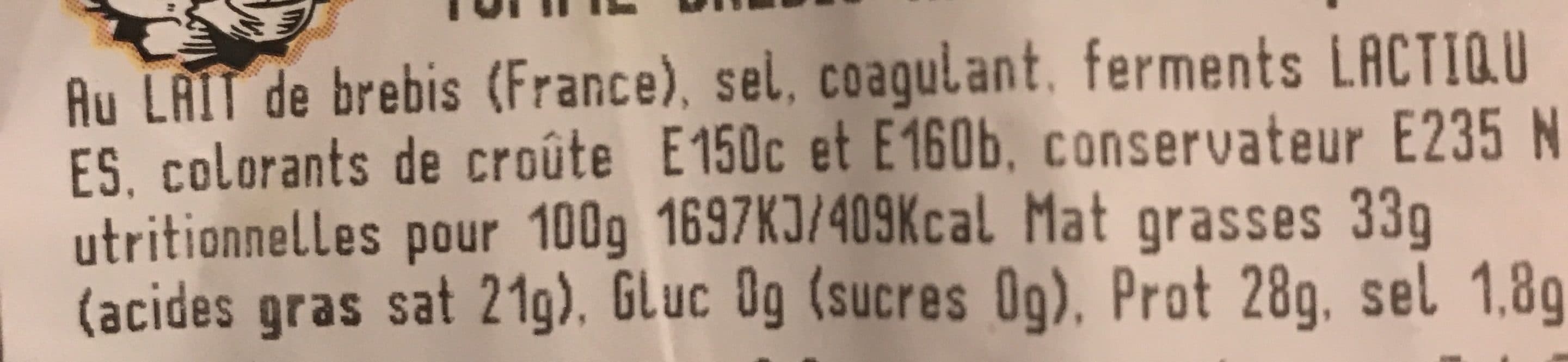 ETS SCHOEPGER Tomme de brebis artisanale packshot