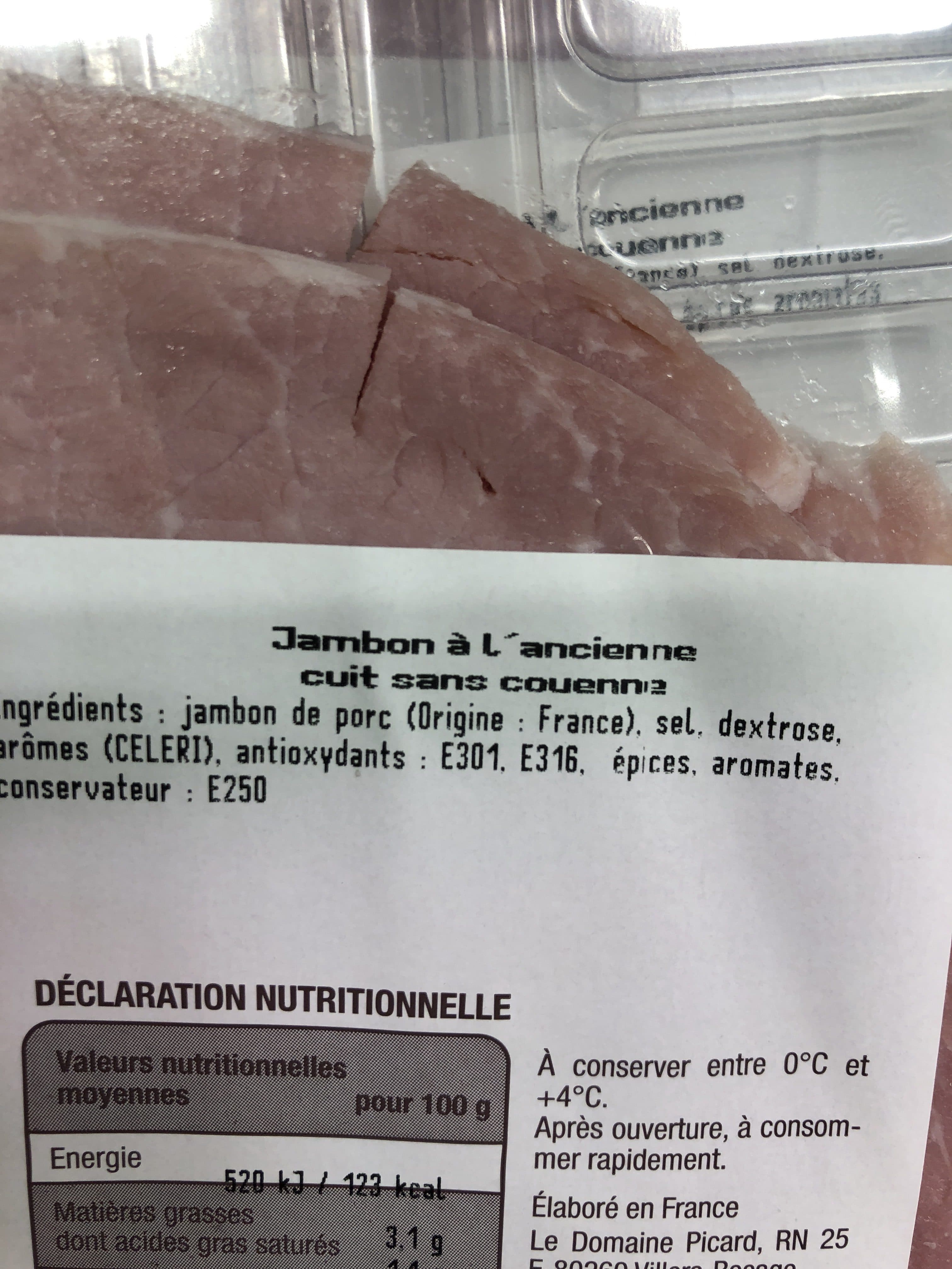 Domaine Picard Jambon à l’ancienne packshot