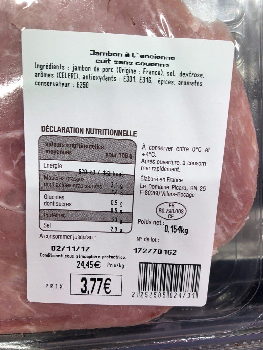 Domaine Picard Jambon à l’ancienne packshot