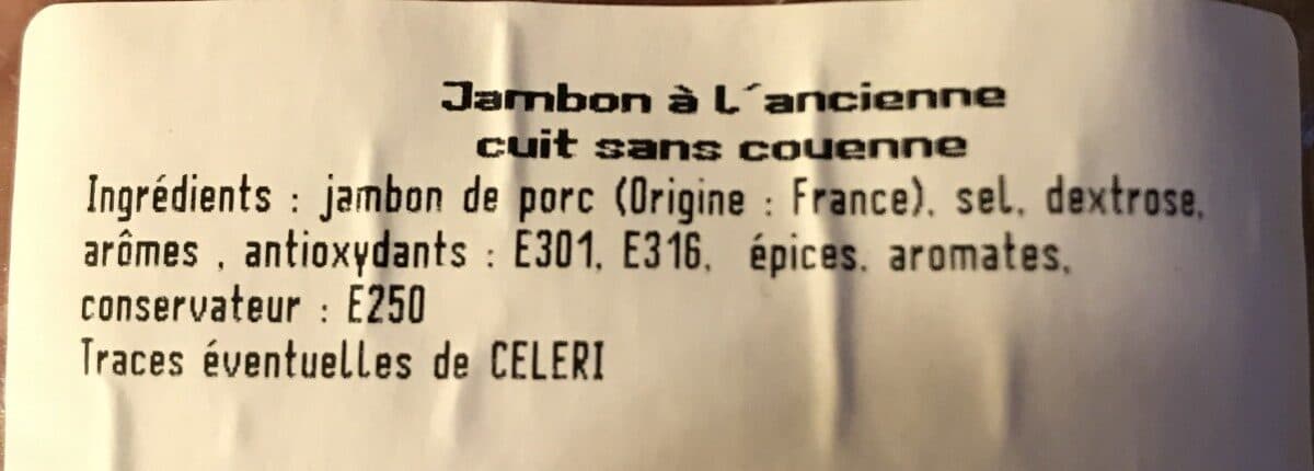 Open Food Facts Jambon a l'ancienne packshot