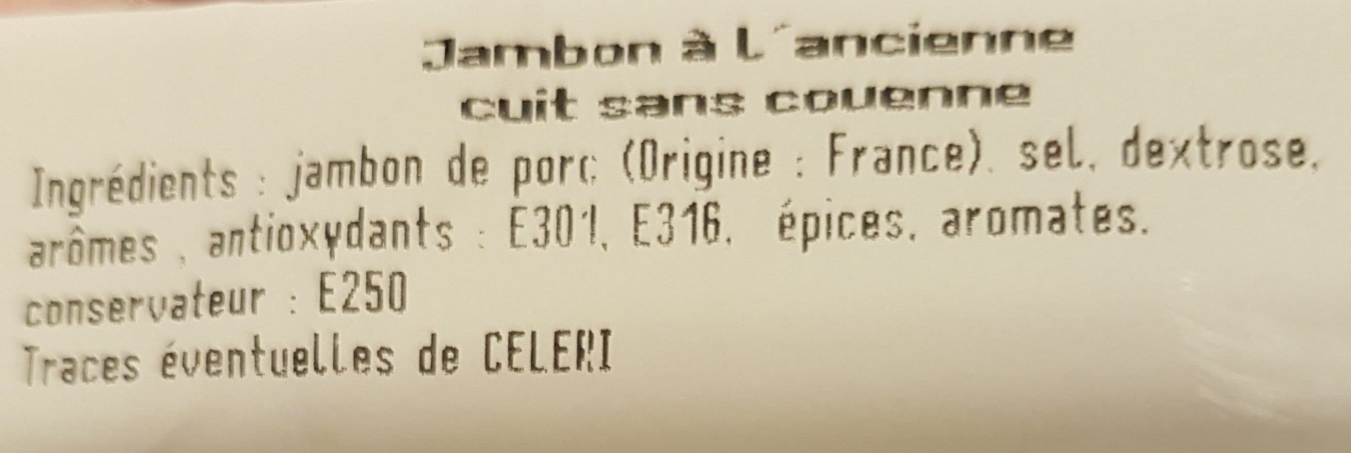 Domaine Picard Jambon à l'ancienne cuit sans couenne packshot