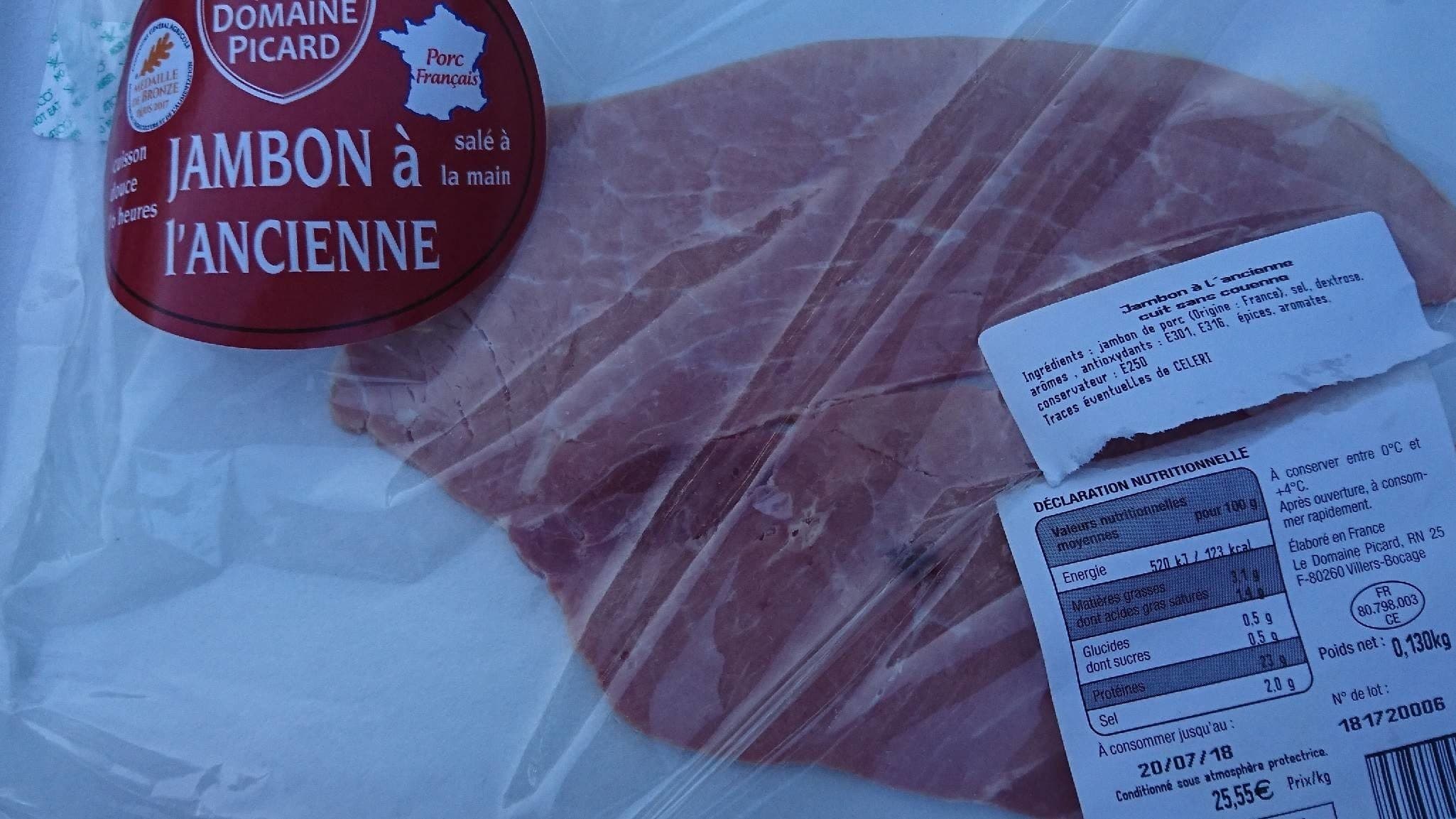 Open Food Facts Jambon à l'ancienne packshot