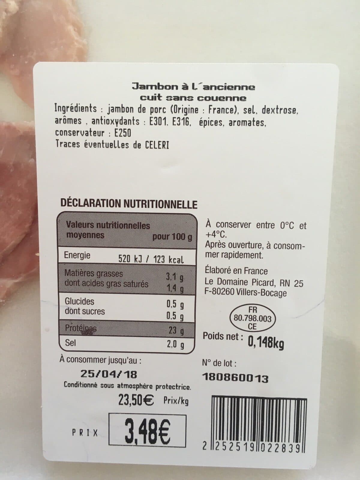 Domaine Picard Jambon a l’ancienne packshot
