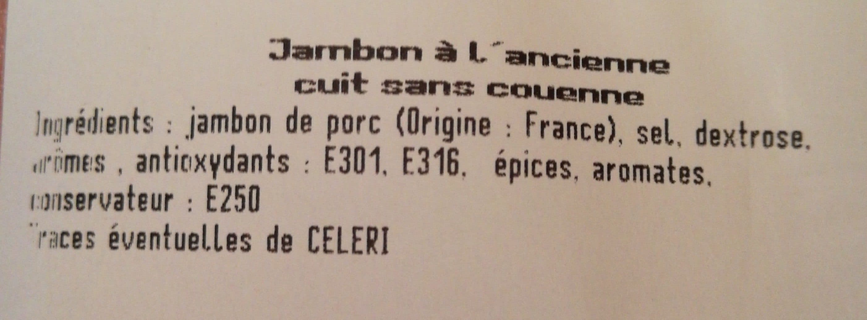 Open Food Facts Jambon à l'ancienne packshot