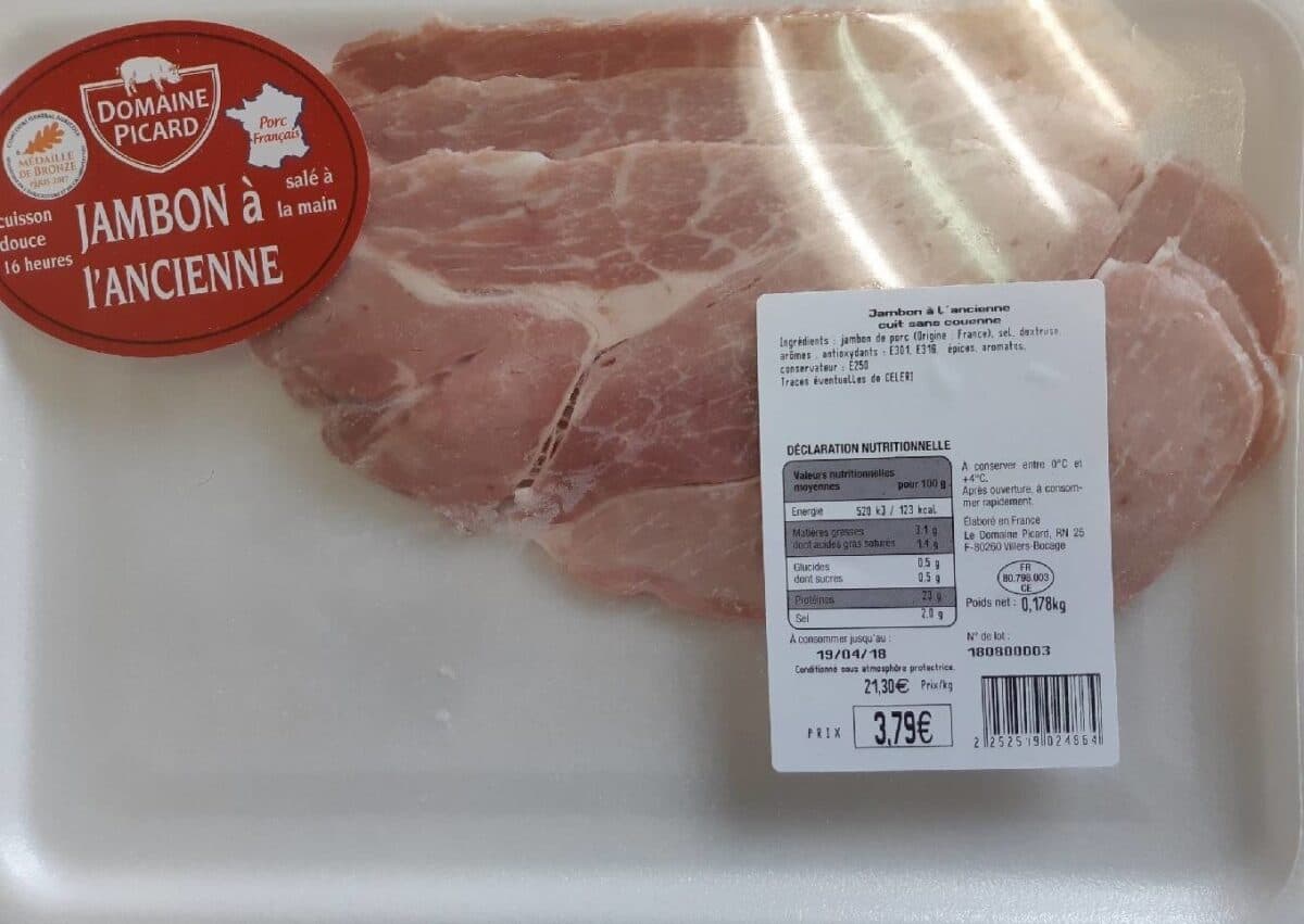 Open Food Facts Jambon à l'ancienne packshot