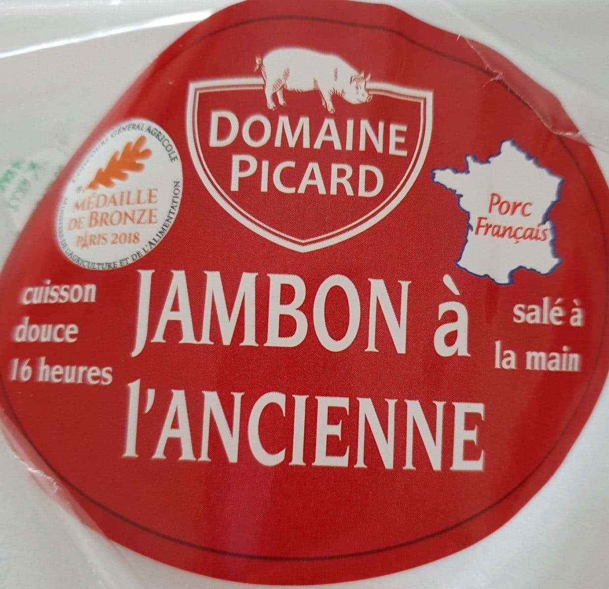 Domaine Picard Jambon à l'ancienne cuit sans couenne packshot