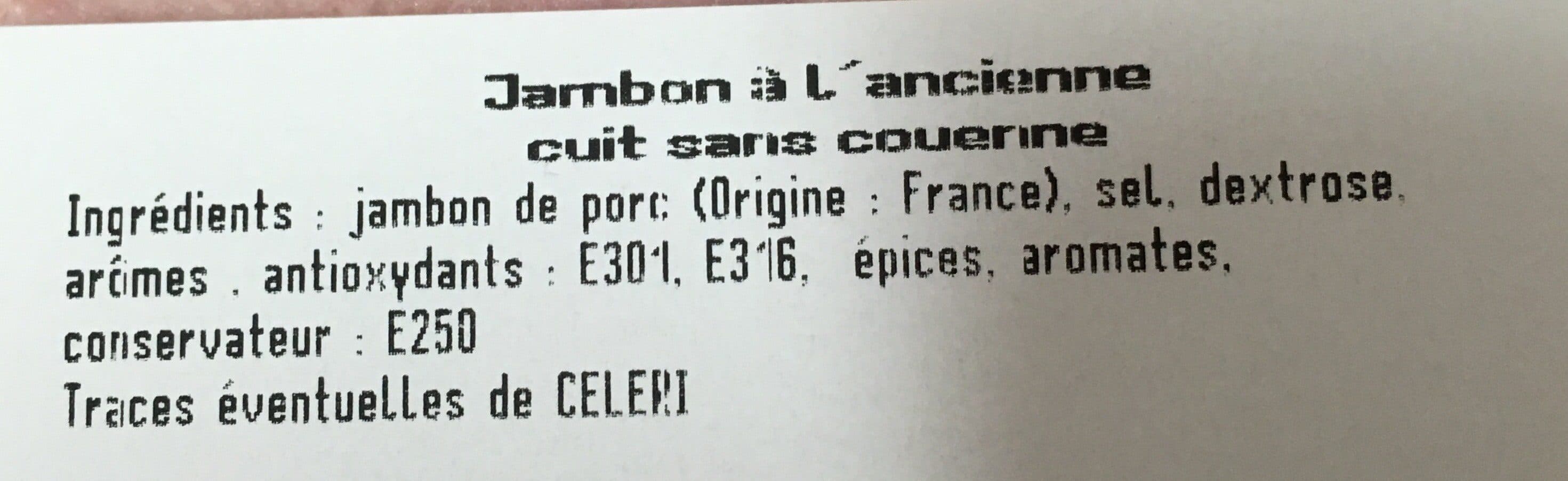 Open Food Facts Jambon a l'ancienne packshot