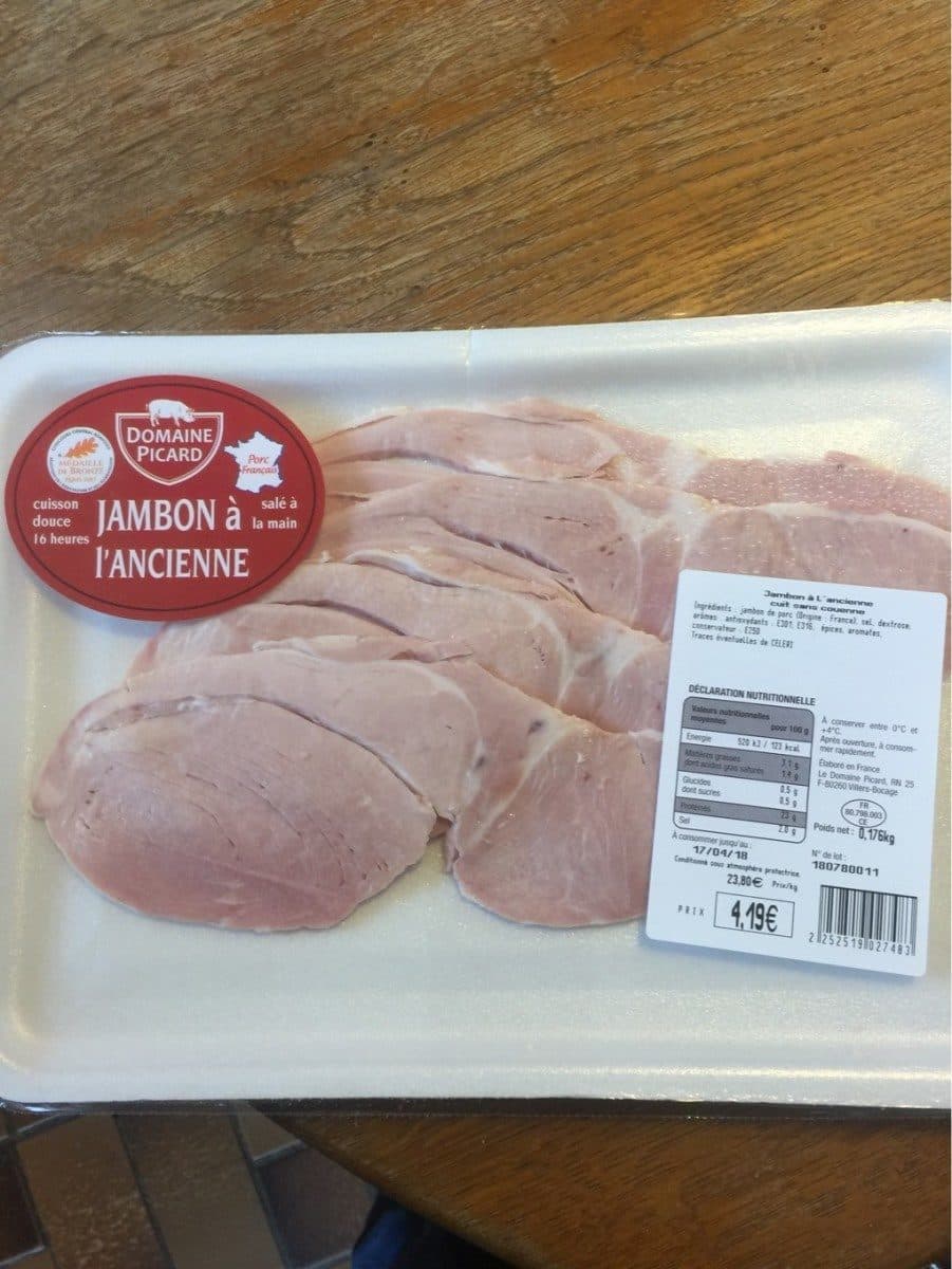 Open Food Facts Jambon a l’ancienne packshot