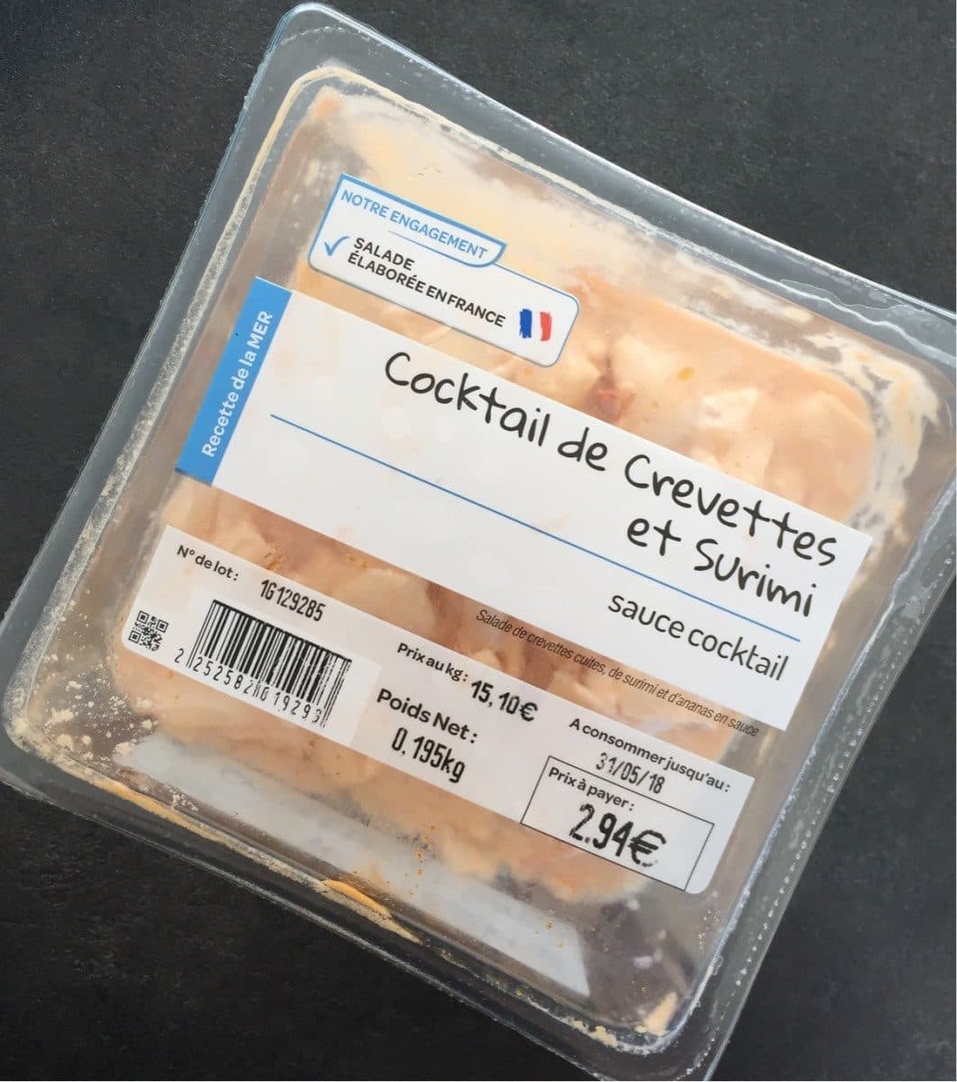 Open Food Facts Cocktail de crevettes et surimi Sauce cocktail packshot