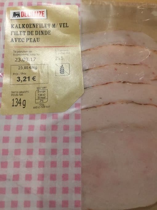 delhaize filet de dinde packshot