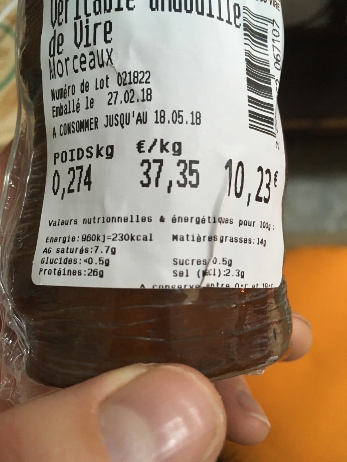 Open Food Facts Veritable andouille de vire packshot
