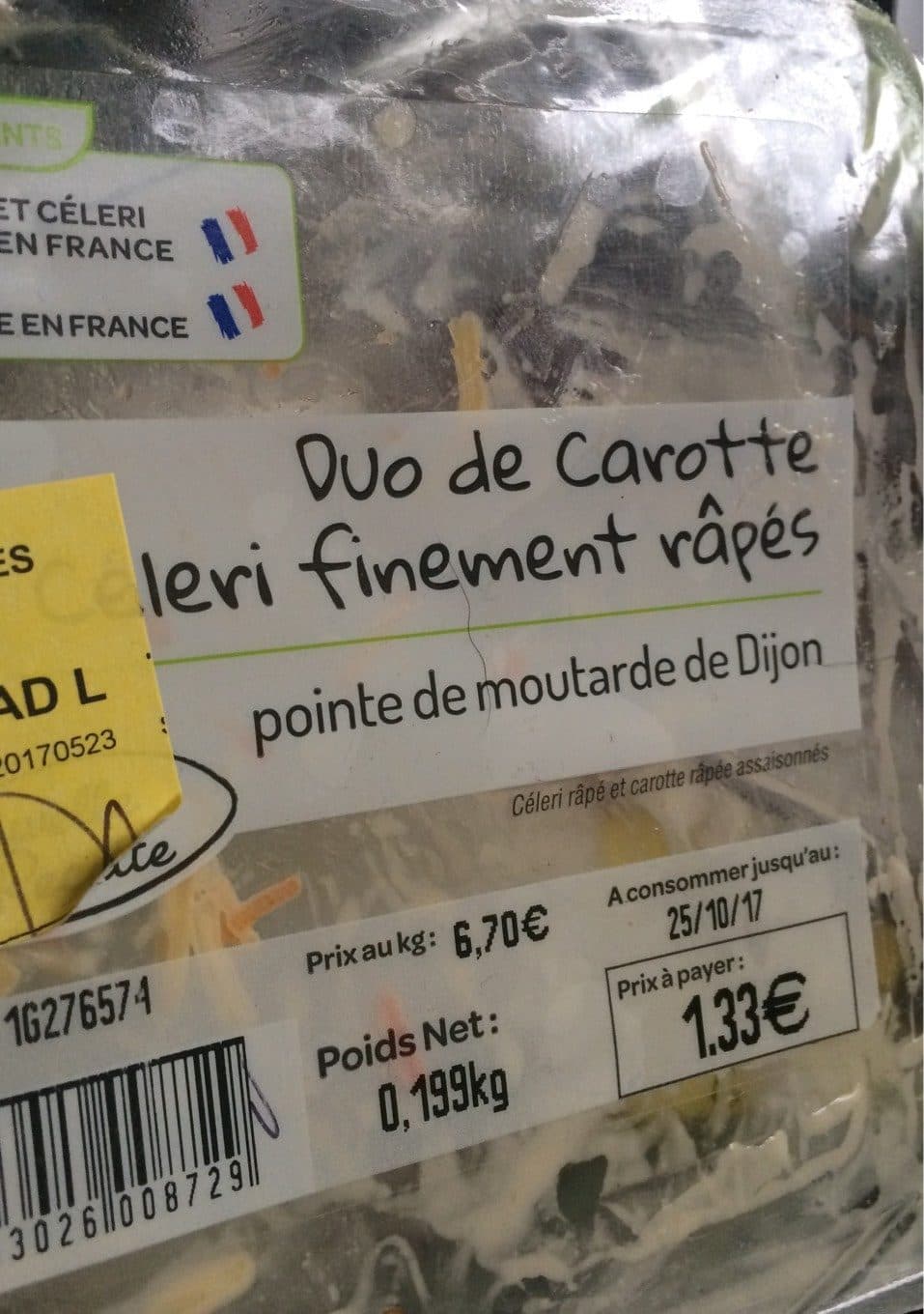 U Duo de carottes et céleris packshot