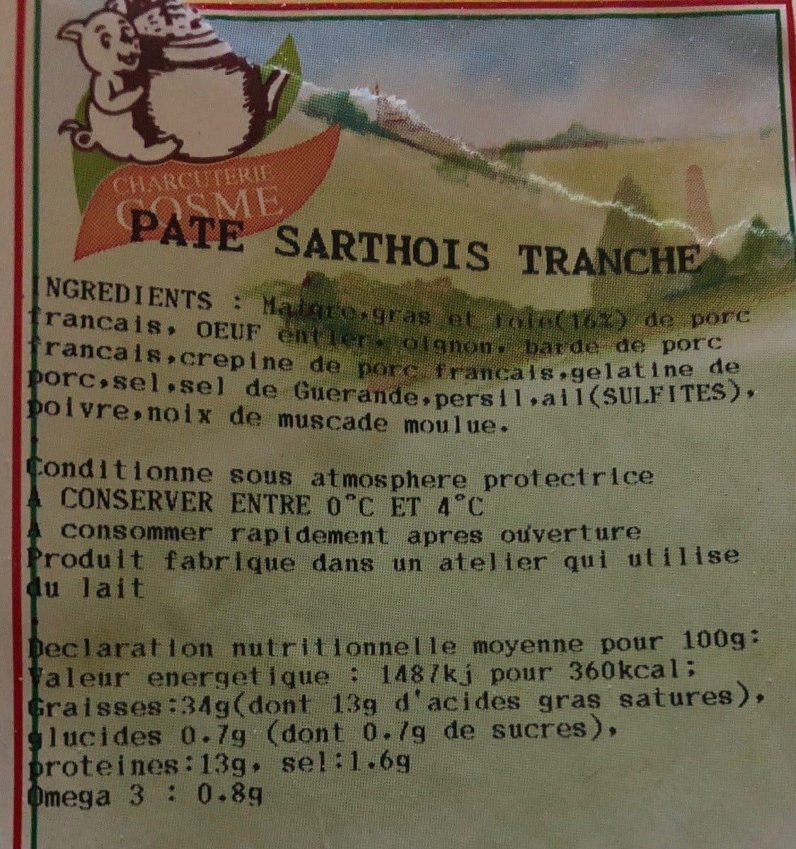 Open Food Facts Pate sarthois tranche packshot