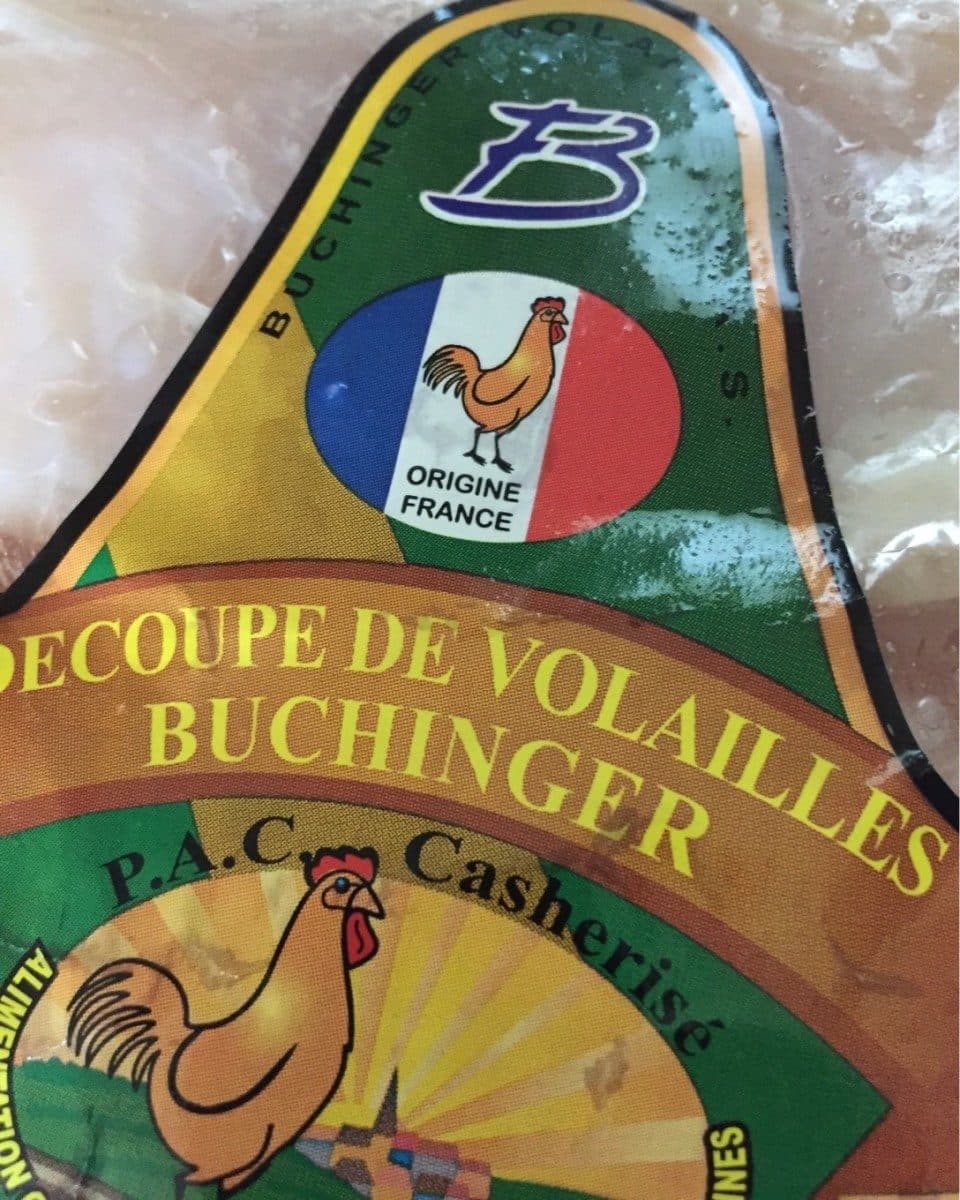 Open Food Facts Escalope de poulet cacher packshot