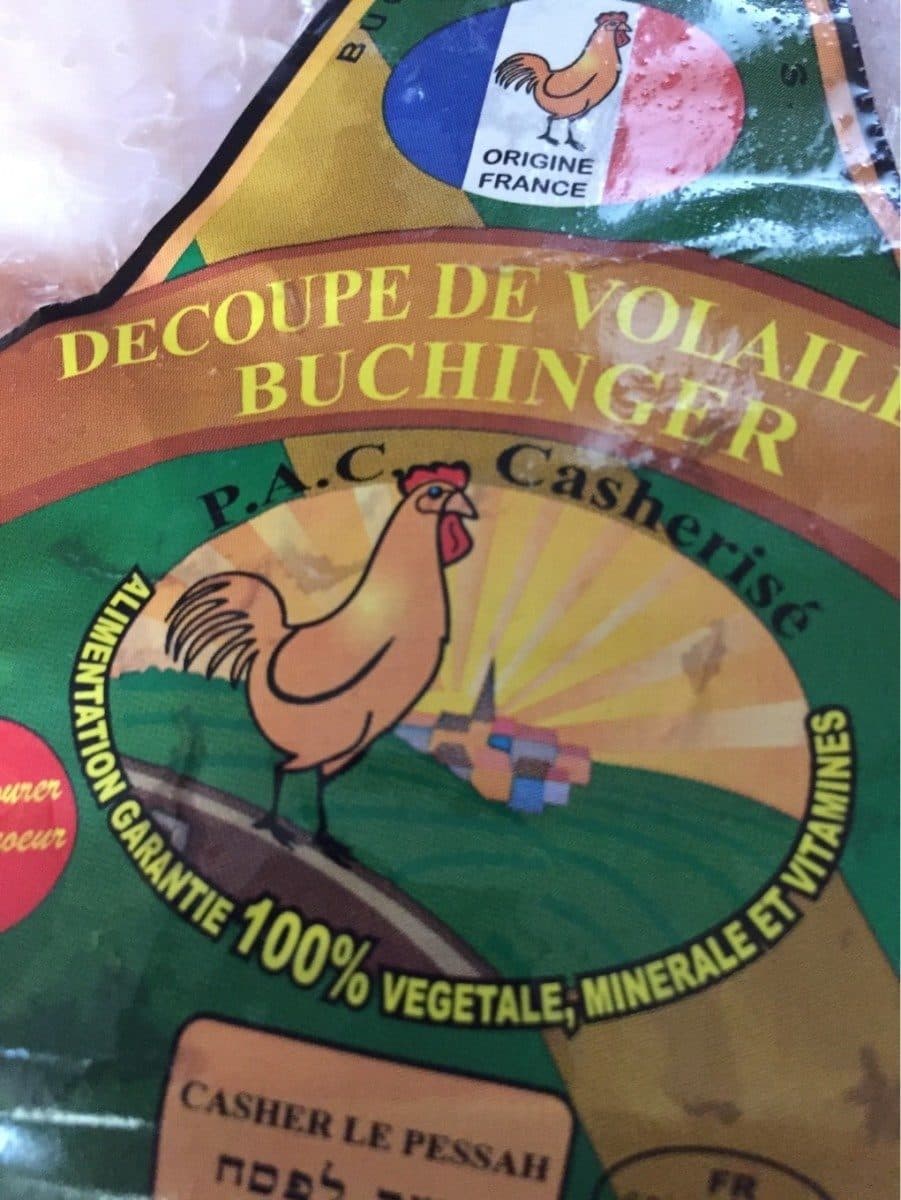 Open Food Facts Escalope de poulet cacher packshot