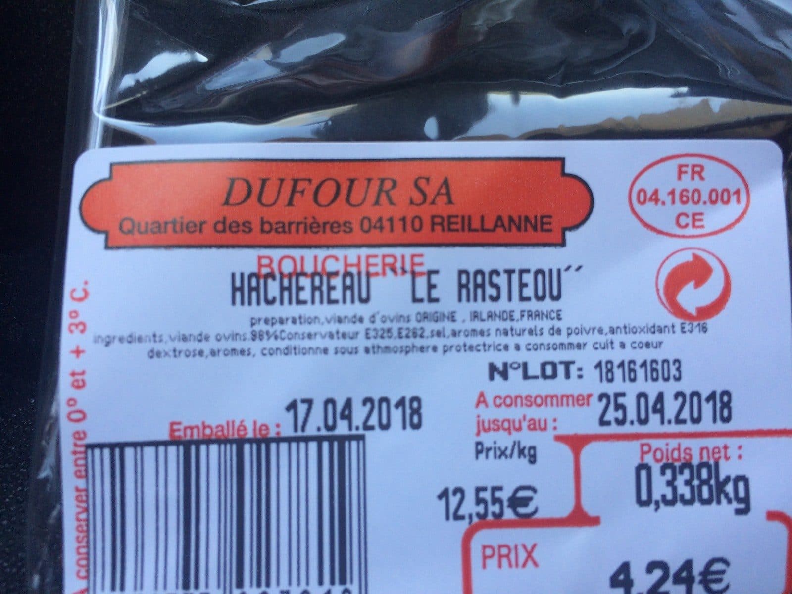 Open Food Facts Hachereau d'agneau packshot