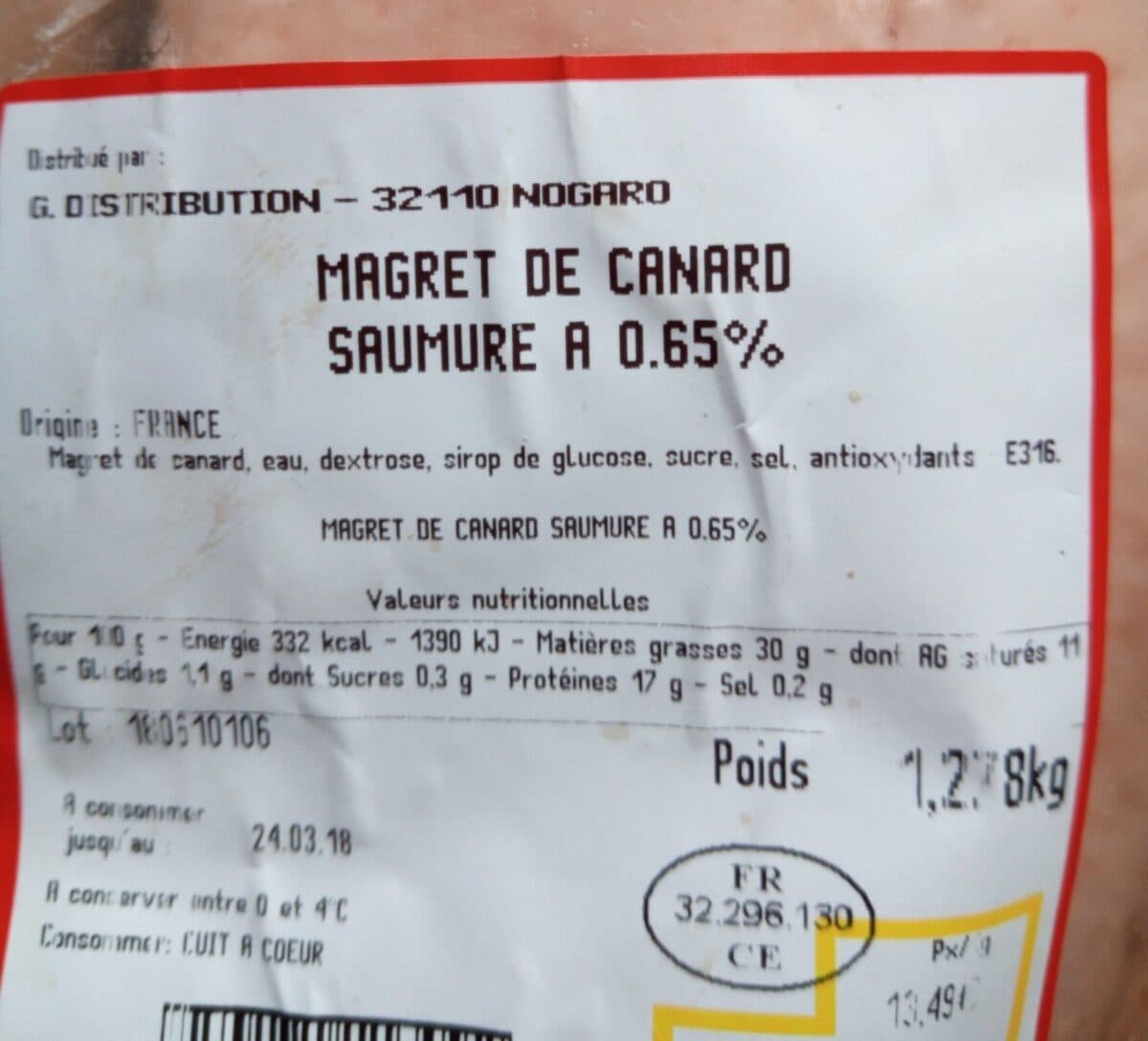 Open Food Facts Magret de canard packshot